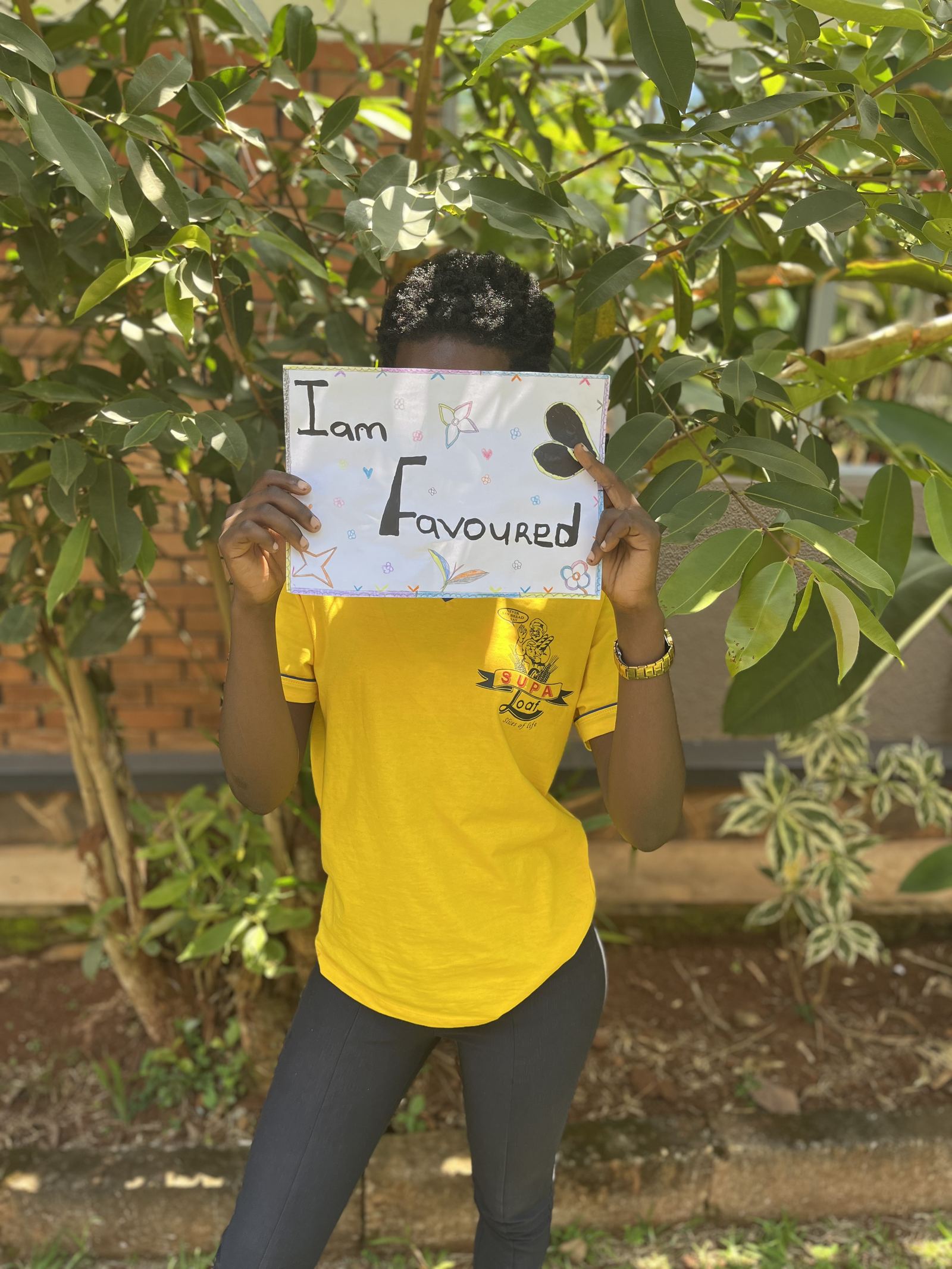 A survivor's affirmation, shared with her identity protected